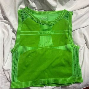 Urban Outfitters Neon Green Mesh Tank Top
